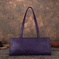 Handmade Leather Womens Vintage Baguette Bag Best - Stitching Detail