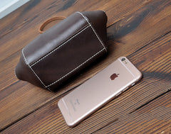 Handmade Leather Wristlet Wallet Zip Clutch Wallet Womens Ladies Zip Phone Wristlet Wallets for Women