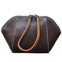 Handmade Leather Wristlet Wallet Zip Clutch Wallet Womens Ladies Zip Phone Wristlet Wallets for Women
