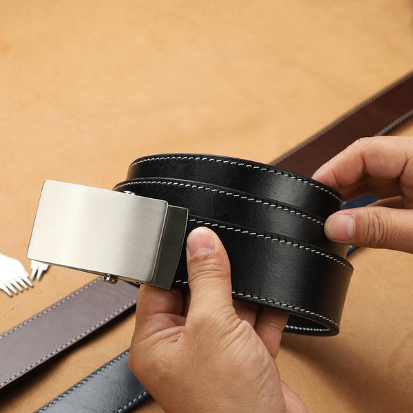 Handmade Mens Blue Leather Belts PERSONALIZED Handmade Blue Leather Belt for Men LJJY02981044
