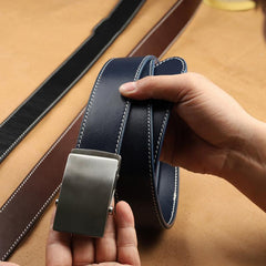 Handmade Mens Black Leather Belts PERSONALIZED Handmade Black Leather Belt for Men