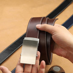 Handmade Mens Coffee Leather Belts PERSONALIZED Handmade Black Leather Belt for Men
