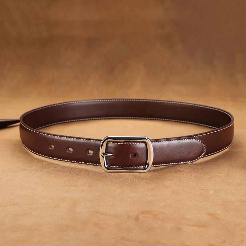 Handmade Mens Coffee Leather Belts PERSONALIZED Fashion Coffee Leather Belt for Men