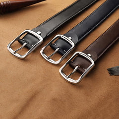 Handmade Mens Blue Leather Belts PERSONALIZED Fashion Blue Leather Belt for Men