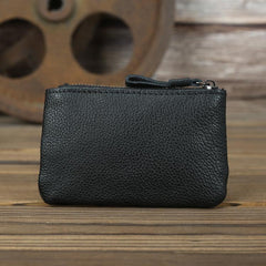 Vintage Small Slim Wallet Leather Men's Wallet Black Front Pocket Wallet Coin Holder Card Holder For Men