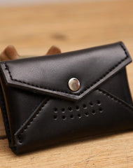 Handmade Women Leather Card Holders Envelope Card Holder Coin Wallet For Women