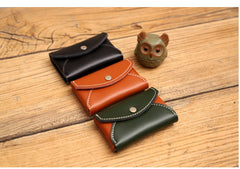 Handmade Women Leather Card Holder Envelope Card Holder Coin Wallet For Women