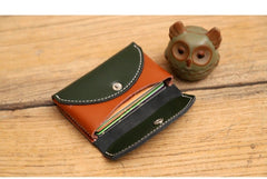 Handmade Women Leather Card Holders Envelope Black Card Holder Coin Wallet For Women
