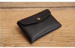 Handmade Women Leather Card Holder Minimalist Card Holder Coin Wallet For Women