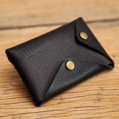 Handmade Women Leather Card Holder Minimalist Card Holder Coin Wallet For Women