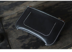 Handmade Women Leather Clutch Wallets Slim Zip Clutch Phone Purse For Women