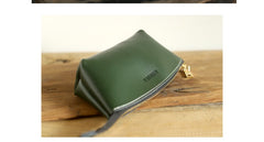 Handmade Women Leather Clutch Wallet Brown Toiletry Bag Makeup Bag For Women