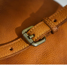 Handmade Womens Brown Leather Doctor Large Handbag Purses Vintage Brown Doctor Side Purse for Women