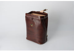 Handmade Womens Black Leather Doctor Backpack Purse Shoulder Doctor Handbag for Women