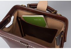 Handmade Womens Green Leather Doctor Backpack Purse Shoulder Doctor Handbag for Women