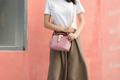 Handmade Womens Green Leather Small doctor Purse Green shoulder doctor bags for women