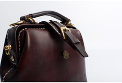 Handmade Womens Yellow Leather Small doctor Purse Yellow shoulder doctor bags for women