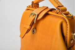 Handmade Womens Red Leather Small doctor Purse Red shoulder doctor bags for women