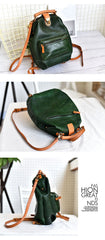 Handmade Womens Tan Leather Doctor Backpack Purse Shoulder Doctor Handbags for Women