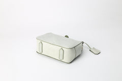 Handmade Womens Green Leather Doctor Handbag Purse Small Side Bag Doctor Purse for Women