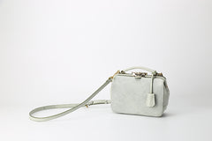 Handmade Womens Green Leather Doctor Handbag Purse Small Side Bag Doctor Purse for Women