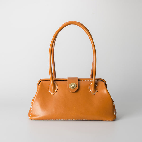 Handmade Womens Leather Doctor Handbag Purse Coffee Shoulder Bag Doctor Bags for DB07291027