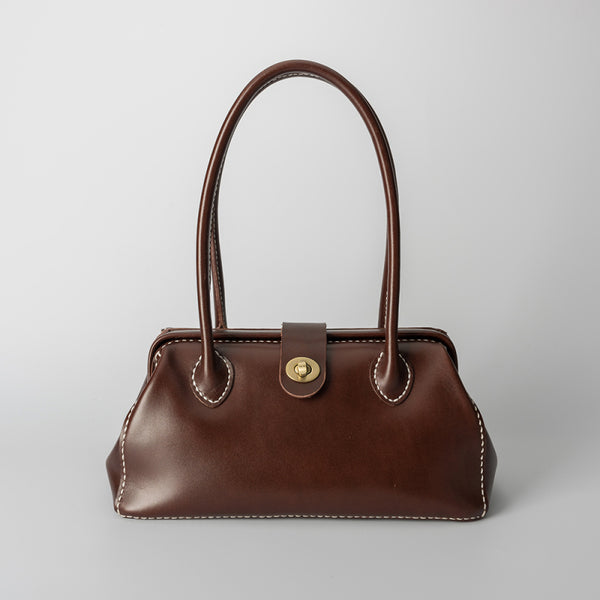 Handmade Womens Leather Doctor Handbag Purse Tan Shoulder Bag Doctor Bags for Wo DB07291027