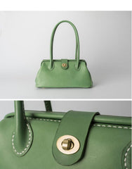 Handmade Womens Leather Doctor Handbag Purse Tan Shoulder Bag Doctor Bags for Women