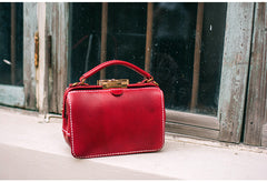 Handmade Womens Yellow Leather Doctor Handbag Purse Small Side Bag Doctor Bags for Women