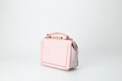 Handmade Womens Pink Leather doctor Handbag Classic shoulder doctor bags Purse for women