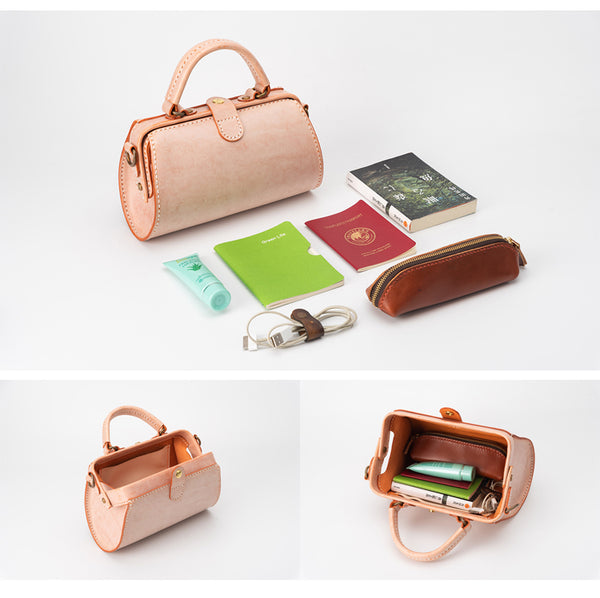 Handmade Womens Green Leather Doctor Handbag Purse Small Side Bag Doctor Bags fo DB06491031
