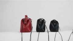 Handmade Womens Red Leather Doctor Handbag Small Side Purses Doctor Purse for Women