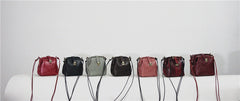 Handmade Womens Red Leather Doctor Handbag Small Side Purses Doctor Purse for Women