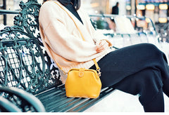 Handmade Womens Green Leather Small doctor Purse shoulder doctor bags for women