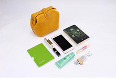 Handmade Womens Blue Leather Small doctor Purse shoulder doctor bags for women