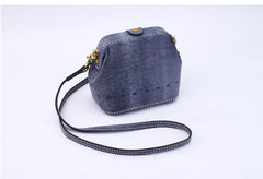 Handmade Womens Coffee Leather Small doctor Purse shoulder doctor bags for women