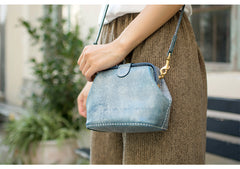 Handmade Womens Green Leather Small doctor Purse shoulder doctor bags for women