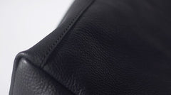 Handmade Black Leather Tote Purses Shoulder Bag Shopper Tote Bag for Women
