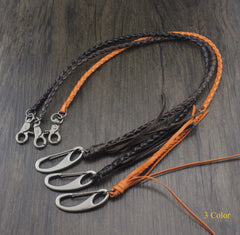 Cool Braided Leather Punk Rock Wallet Chains Biker Trucker Wallet Chain Trucker Wallet Chain for Men