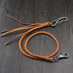 Cool Braided Leather Punk Rock Wallet Chains Biker Trucker Wallet Chain Trucker Wallet Chain for Men