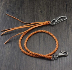 Cool Braided Leather Punk Rock Wallet Chains Biker Trucker Wallet Chain Trucker Wallet Chain for Men