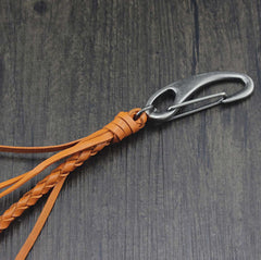 Cool Braided Leather Punk Rock Wallet Chains Biker Trucker Wallet Chain Trucker Wallet Chain for Men