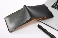 Handmade Cool Leather Womens Mens Bifold Small Wallets billfold Wallet for Men