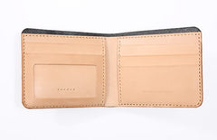 Handmade Cool Leather Womens Mens Bifold Small Wallets billfold Wallet for Men