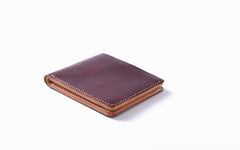 Handmade Cool Leather Womens Mens Bifold Small Wallets billfold Wallet for Men