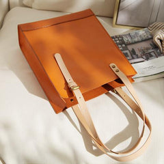 womens leather totes​ Handmade Brown Womens Leather Laptop Tote Leather Tote Bags For Work Leather Tote With Zipper