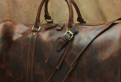 Leather Mens Weekender Bag Travel Bag Duffle Bag Vintage Overnight Bag Bag