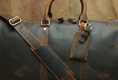 Leather Mens Weekender Bag Travel Bag Duffle Bag Vintage Overnight Bag Bag