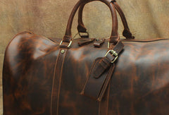 Leather Mens Weekender Bag Travel Bag Duffle Bag Vintage Overnight Bag Bag