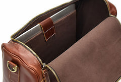 Handmade Genuine Leather MenS Travel Duffle Bag Laptop Weekender Bag Overnight Bag Vintage Shoulder Vintage Bag